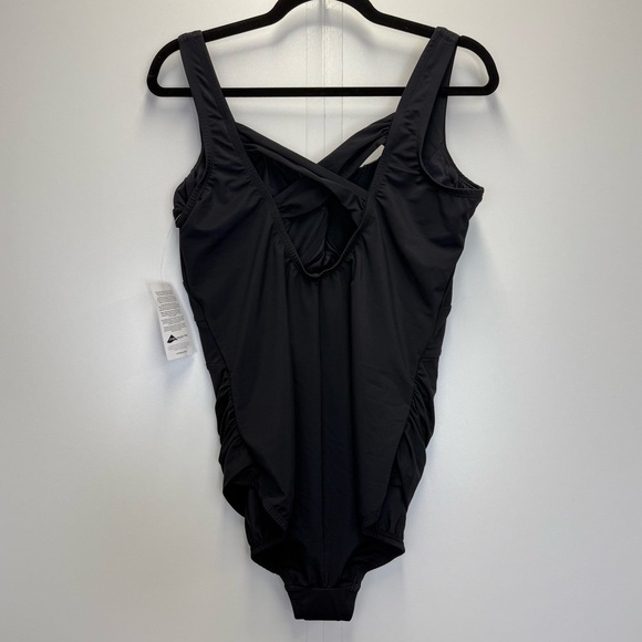 Lands’ End SlenderSuit Carmela Black One Piece Swimsuit Size Large NWT - Picture 8 of 14